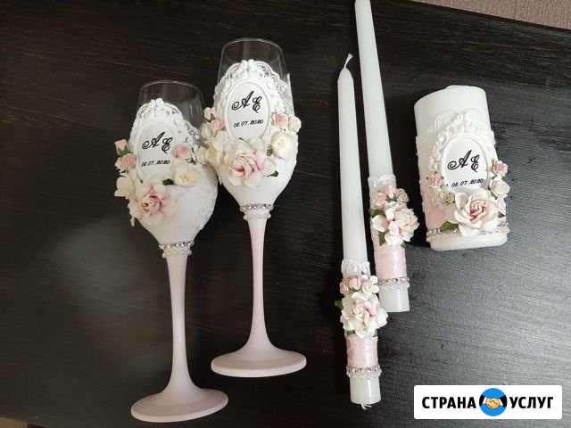 Свадебные букеты, наборы: одежда на шампанское, св Балашиха - изображение 1