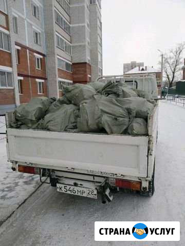 Услуги самосвала 3тонны,вывоз строительного мусора Благовещенск - изображение 1