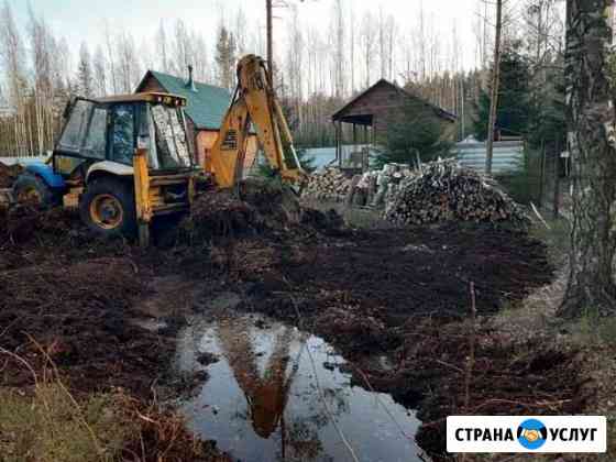 Аренда эксковатора погрузчика 14т.р Рощино