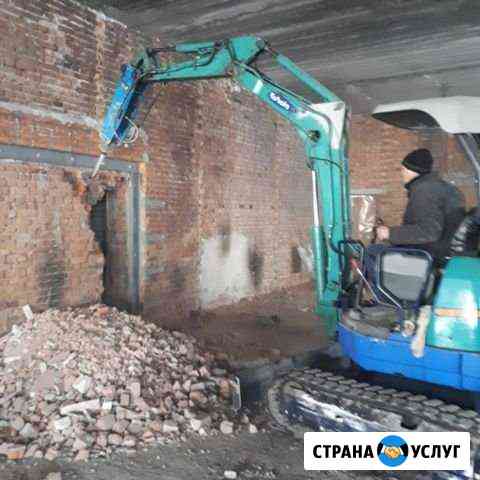 Миниэкскаватор(гидромолот, буроям). Прокол (гнб) Барнаул