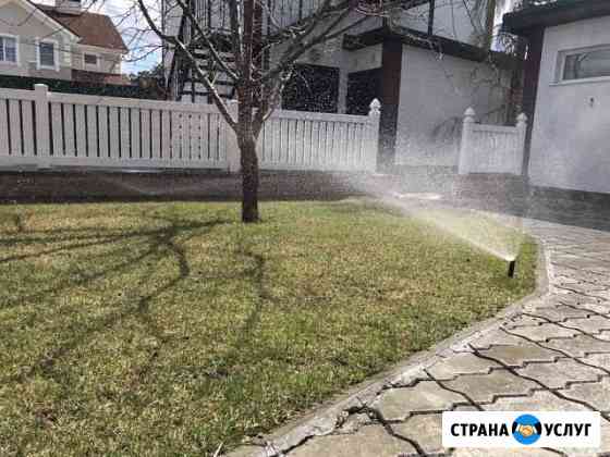 Автополив, благоустройство территории, газон Самара