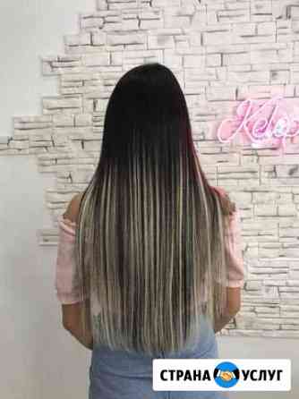 Наращивание волос на силиконовую нить Краснодар