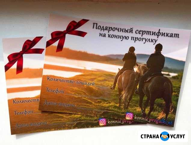 Подарочный сертификат на конную прогулку Нижний Тагил - изображение 1