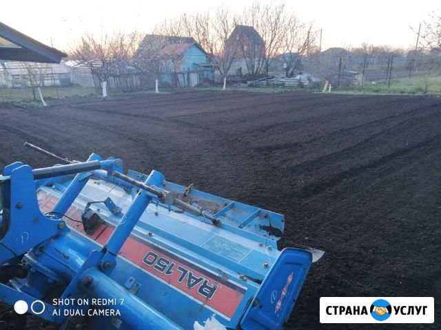 Вспашка культивация земли минитрактором Курск - изображение 1