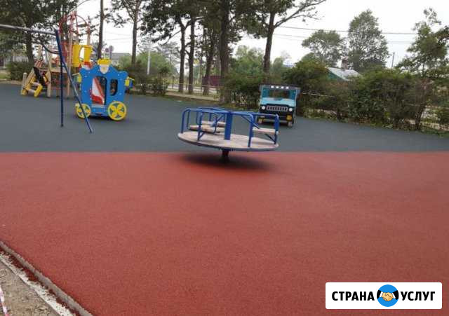 Спортивные покрытия, покрытие из резиновой крошки Хабаровск - изображение 1