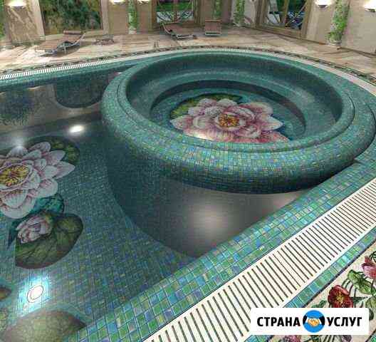 Панно из стеклянной мозаики Химки
