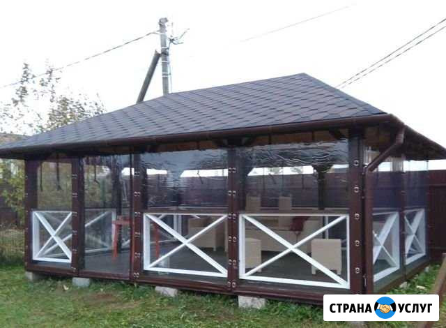 Мягкие окна для беседок и террас от производителя Колпино - изображение 1