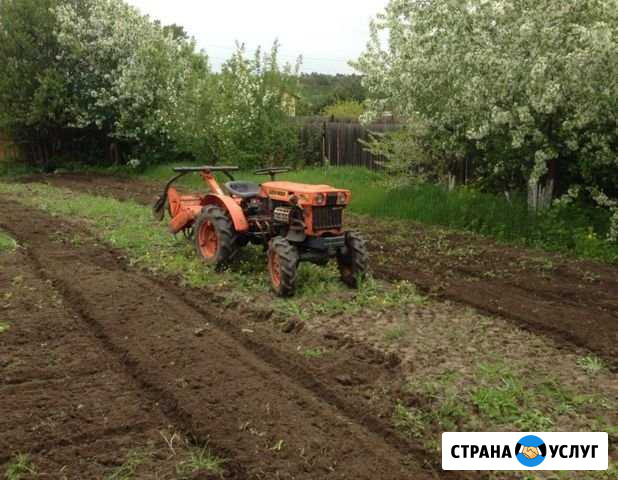 Вспашка земли, минитрактор, фреза Чехов - изображение 1