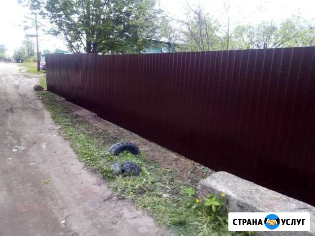 Установка заборов Лежнево - изображение 1
