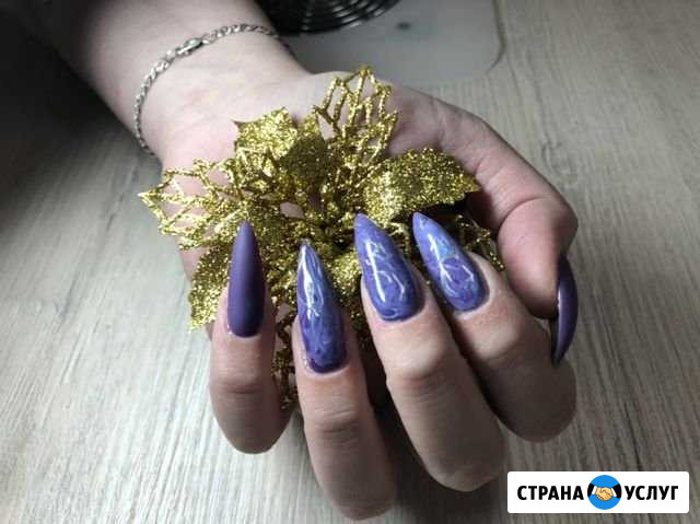 Маникюр с покрытием гель-лаком, наращивание ногтей Серов - изображение 1