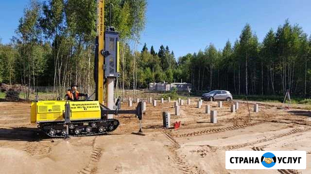 Фундамент на жб сваях. Забивка жб свай Зеленоград - изображение 1