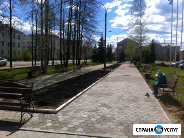 Укладка тротуарной плитки,асфальтобетон,благоустро Котлас - изображение 1