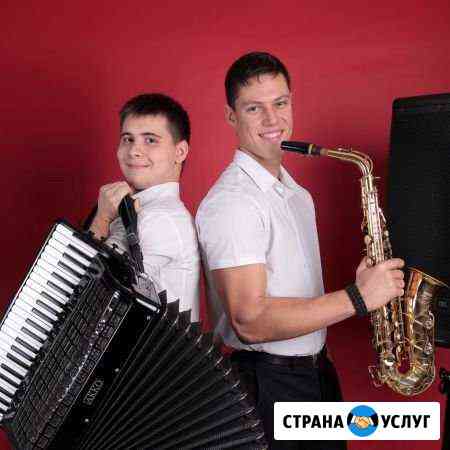 Саксофонист и аккордеонист; Живая музыка; DJ Новосибирск