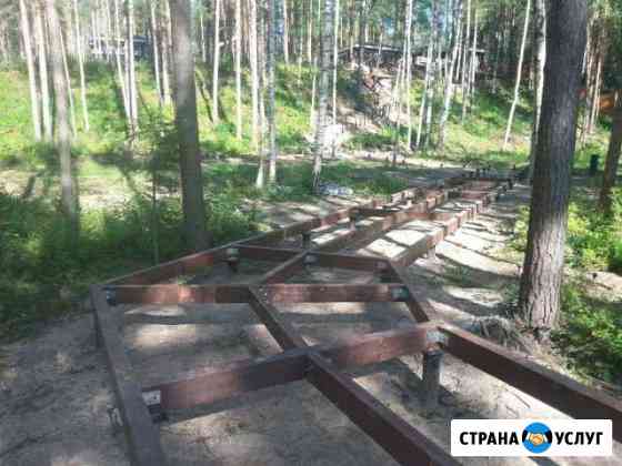Монтаж фундамента. Винтовые и Ж.Б.сваи Санкт-Петербург