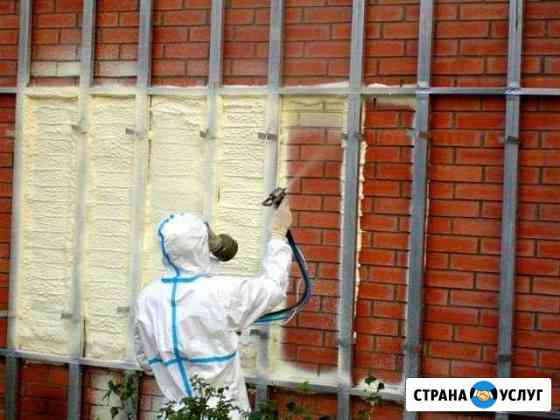 Утепление пенополиуретаном домов, гаражей, ангаров Губкин