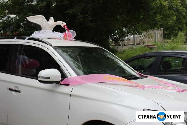 Украшение машины на выписку из роддома Нижний Тагил - изображение 1