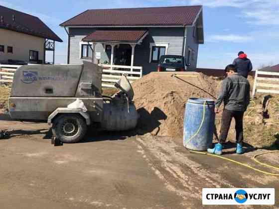 Заливка полусухая стяжка пола Волхов