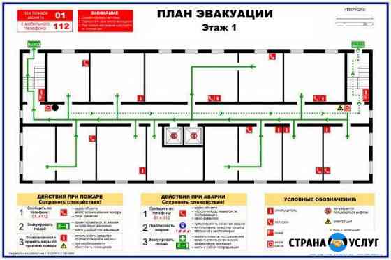 План эвакуации, Расчет категории помещения Новочебоксарск