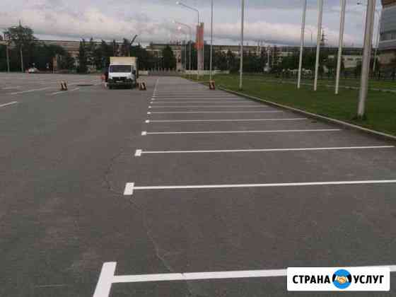 Разметка парковочных мест на автостоянках Геленджик