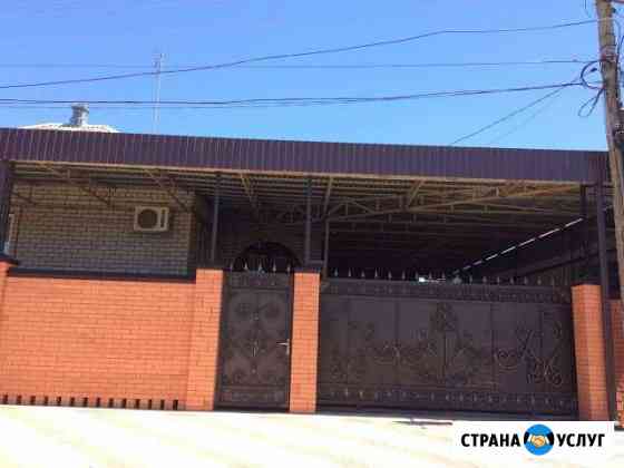 Навесы,заборы(из поликорбаната,профнастила) Краснодар
