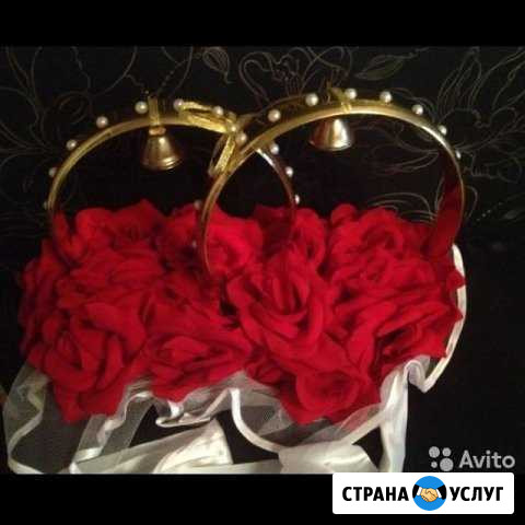 Украшения на 2 машины в красно-белых тонах Муром - изображение 1