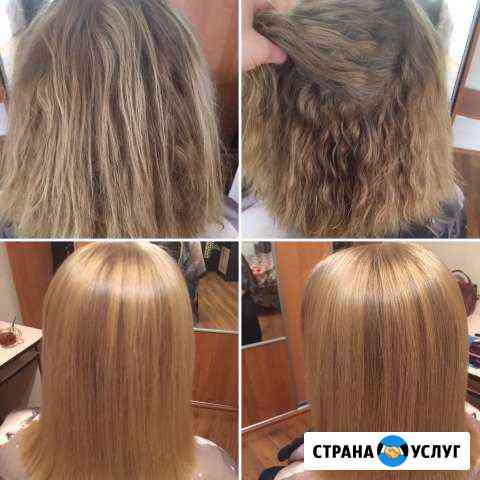 Кератиновое выпрямление, биопластика, ботокс волос Екатеринбург