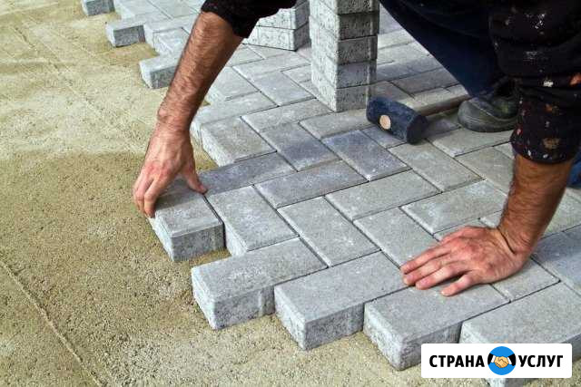 Мощение тротуарной плиткой,брусчаткой Кирово-Чепецк - изображение 1