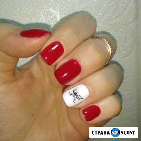 Комби маникюр. Укрепление гелем Евпатория - изображение 1