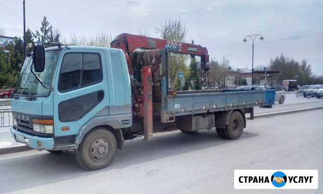 Услуги эвакуатора-манипулятора стрела 3 т борт 5 т Тобольск - изображение 1