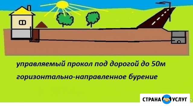 Управляемый прокол под дорогой до 50м Буздяк - изображение 1