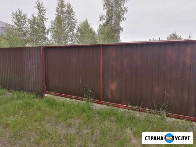Монтаж любых видов ворот и лестниц установка забор Псков - изображение 1