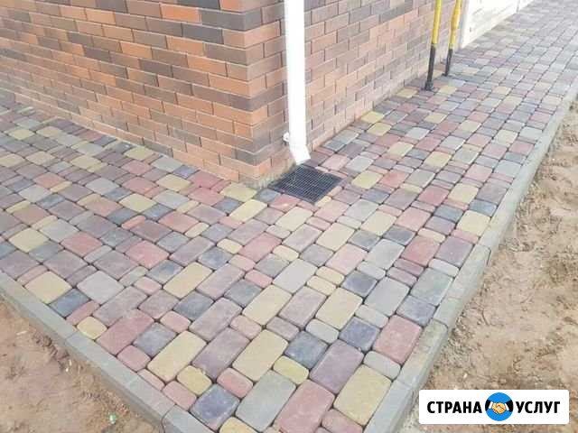 Укладка брусчатки, тротуарной плитки, установка Арзамас - изображение 1