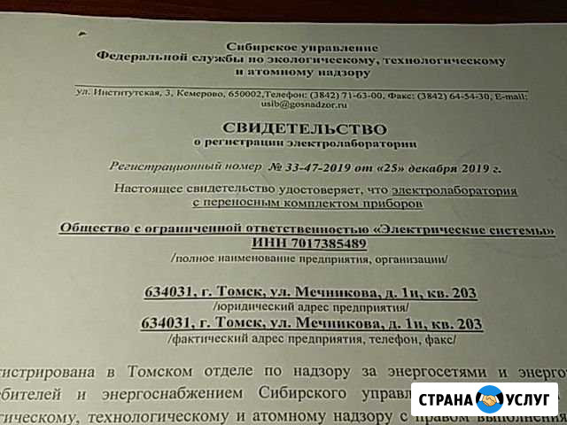 Электролаборатория, лицензия Томск - изображение 1