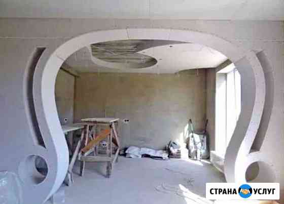 Гипсокартон Укладка плитки Армстронг Откосы Батайск