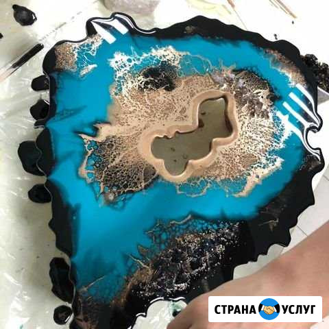 Мастер класс по заливке эпоксидной смолой Краснодар - изображение 1