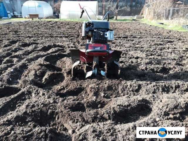 Вспашка земли мотоблоком Ижевск - изображение 1
