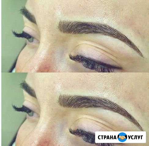 Татуаж(микроблейдинг) брови /веки Красноярск - изображение 1