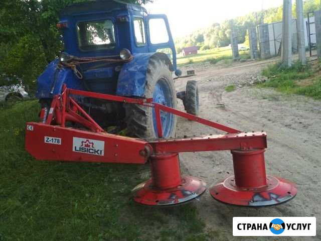 Покос травы трактором т40 Кондрово - изображение 1