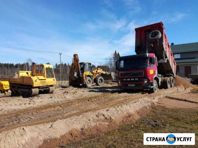 Грузоперевозки Песок, Щебень, Земля Выборг - изображение 1