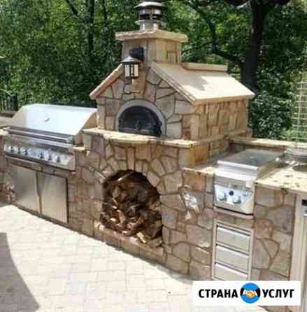Камины, барбекю, брусчатка, облицовка Краснодар