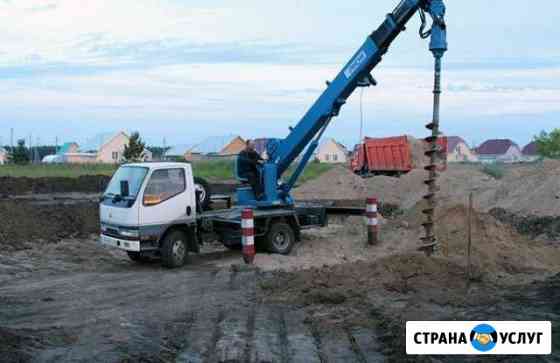 Аренда ямобура установка столбов Домодедово