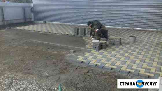 Укладка тротуарной плитки и брусчатки Апшеронск