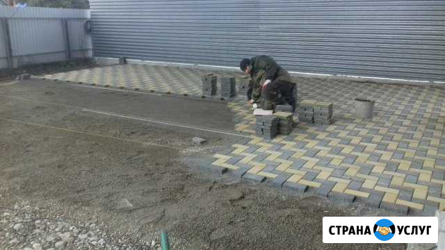 Укладка тротуарной плитки и брусчатки Апшеронск - изображение 1