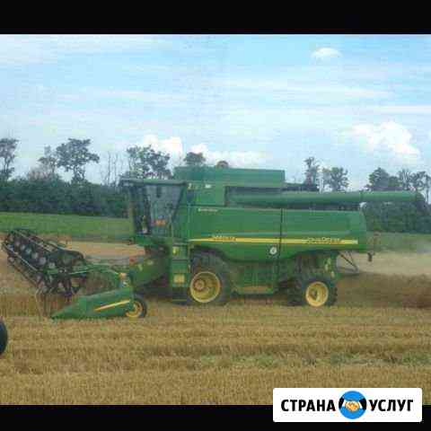 Уборка урожая комбайнами John Deere Казанская