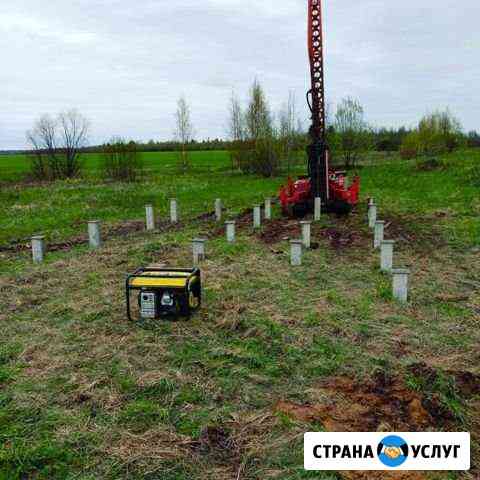 Фундамент на жб сваях, ж/б сваи, бетонные сваи Вологда