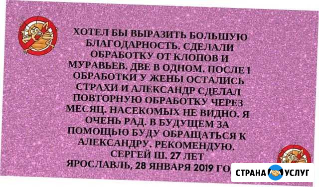Честная цена дезинфекции,дезинсекции,дератизации Ярославль - изображение 1