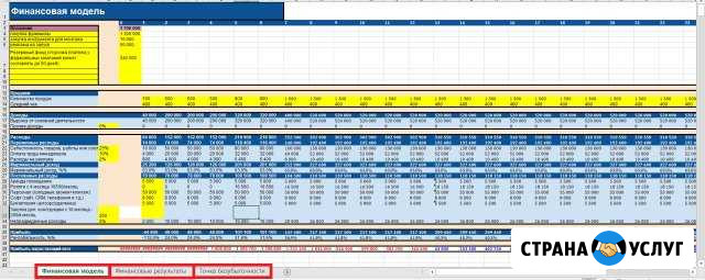 Финансовая модель. Сложные таблицы. Макрос. Excel Кстово - изображение 1