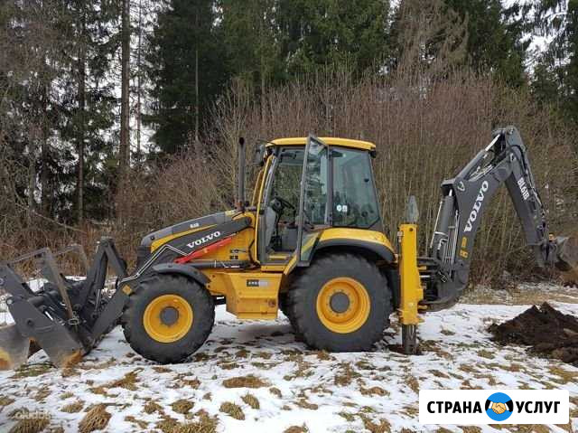 Услуги экскаватора-погрузчика volvo 8 тонн Воронеж - изображение 1