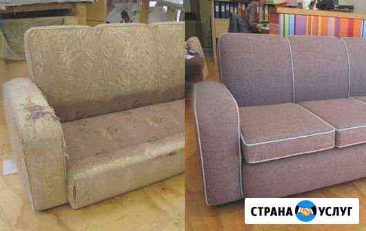 Перетяжка скамеек, офисные диваны мягкая мебель Шахты
