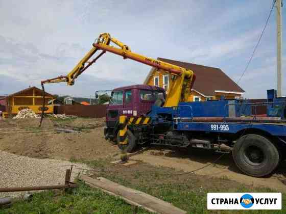 Швинг 23м, бетон, Услуги бетононасоса (автобетонон Иркутск